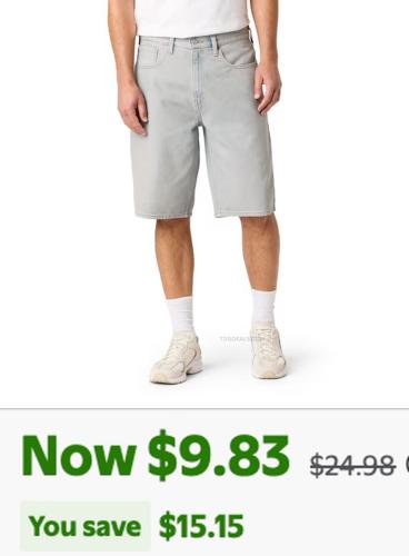 61% Off Levi Strauss Jean Shorts at Walmart deal at Walmart
