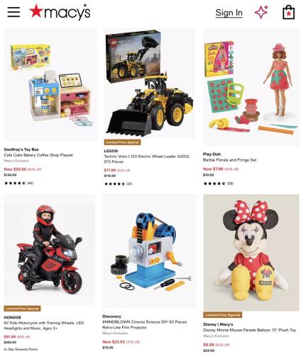 Kids Toys Up to 80% Off at Macy's deal at Macy's