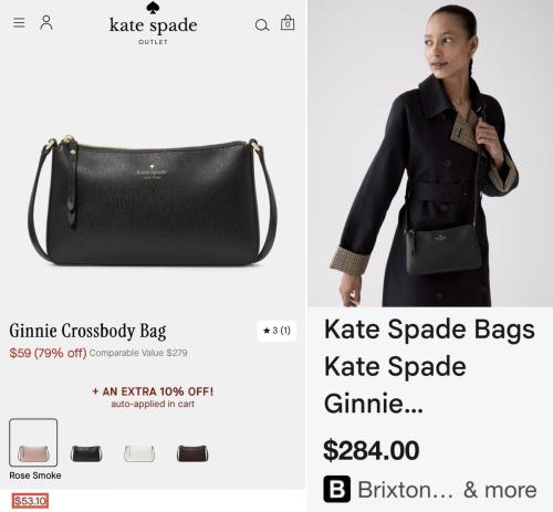 Kate Spade Handbags for $53 (80% Off)