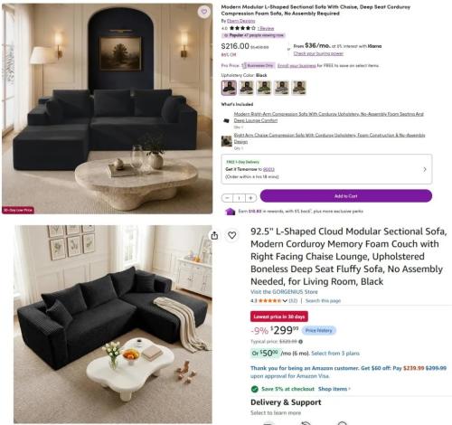 Modular Sofa for $216 at Wayfair deal at Wayfair