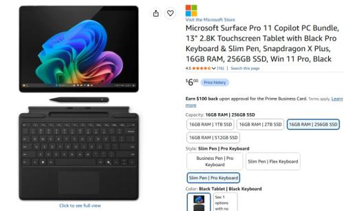 Surface Pro 11 for Just $6 deal at Amazon