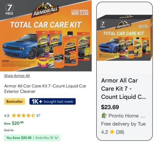 Armor All Car Detailing Kits for $10 at Lowe's deal at Lowe's