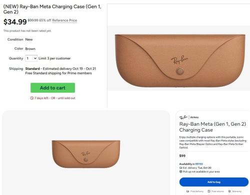 Ray-Ban Meta Charging Case Only $35