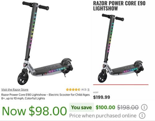 Razor Scooter for $98 at Walmart deal at Walmart