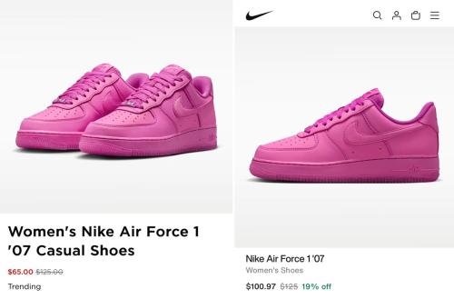 Nike Air Force 1 Shoes Lowest Price $65 deal at JD Sports