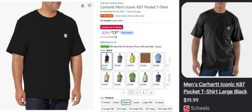 Carhartt Shirts for $13 at Amazon deal at Amazon
