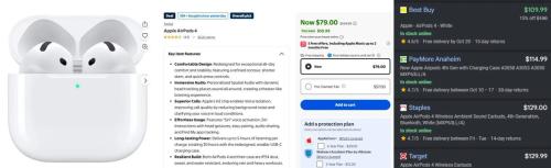 Apple AirPods 4 Now $79 at Walmart deal at Walmart