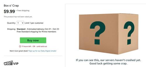 Box O Crap for $10 at Woot deal at Woot