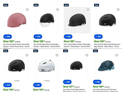 Giro Bike Helmets Down to $18 at Walmart deal at Walmart