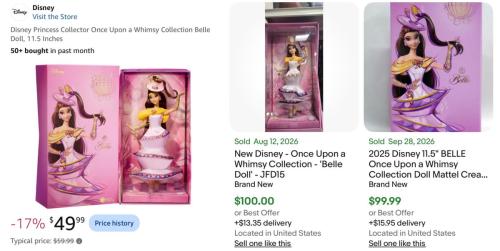 Disney Whimsy Collection Doll for $50