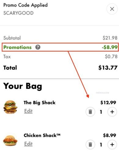 Shake Shack: $8.99 Off 2 Sandwiches deal at Shake Shack