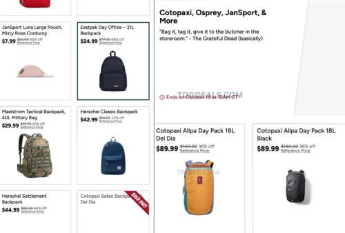 Woot Backpack Sale - Various Options deal at Woot