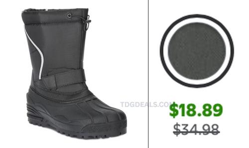 Ozark Trail Men's Weather Boots Under $20 deal at Walmart