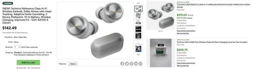 Technics AZ100 Wireless Earbuds for $142