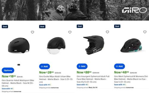 Up to 80% Off Giro Bike Helmets at Walmart deal at Walmart