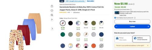 4-Pack Baby Joogers for $4 at Walmart deal at Walmart