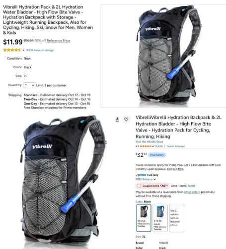 Hydro Bag for $11 at Woot (56% Off) deal at Woot