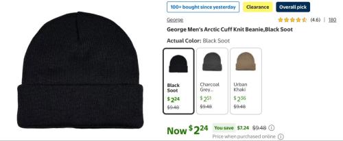 $2 Winter Beanies at Walmart deal at Walmart