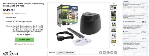 PetSafe Wireless Dog Fence for $150