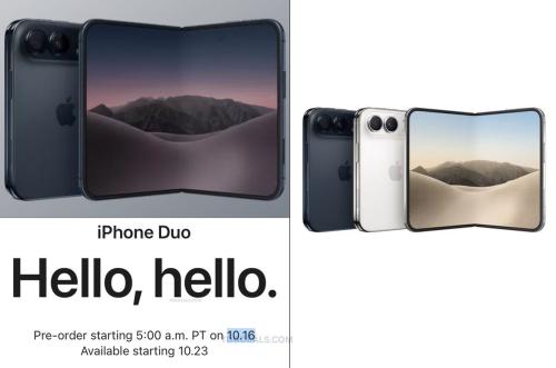 Apple Foldable iPhone Duo Pre-Orders Friday