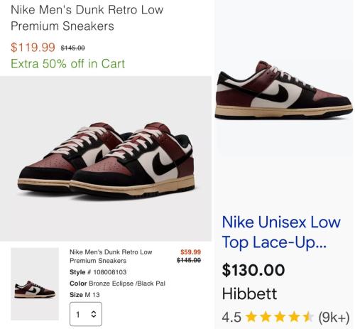 Nike Dunk Low Shoes for $60 deal at Urban Outfitters