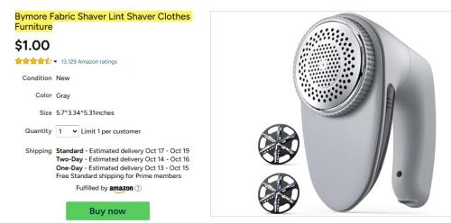 $1 Fabric Shaver at Woot deal at Woot