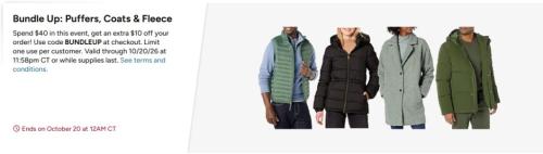 Puffer Jackets & Coats Sale: $10 Off at Amazon deal at Amazon