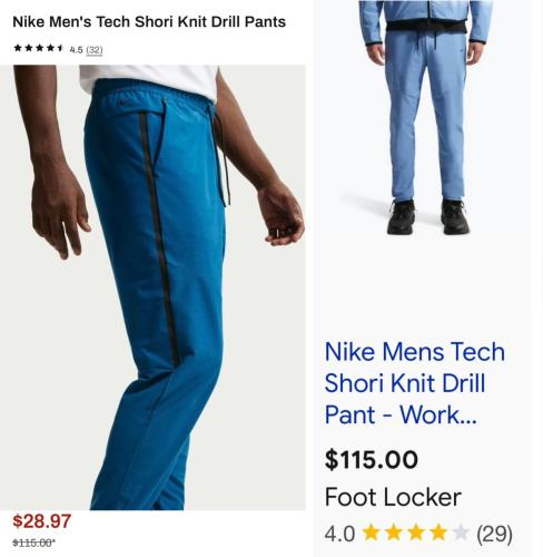 Nike Tech Pants Dropping to $28 deal at Dick's Sporting Goods