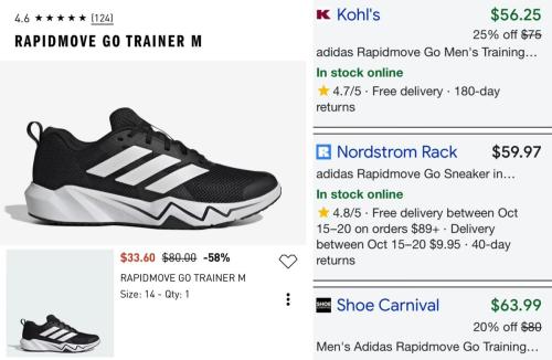 Adidas Workout Shoes for $33 with FALL deal at Adidas