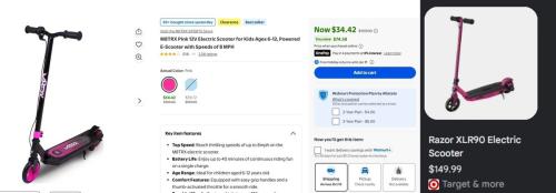 $109 E-Scooter for $34 at Walmart deal at Walmart