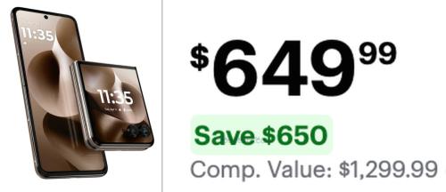 Motorola Razr Ultra 512GB Now $649.99 deal at Best Buy