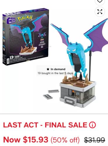 Pokemon Golbat Build Kit Now $15.93 at Macy's deal at Macy's