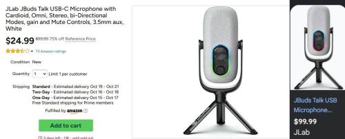 JLab Streaming Mic for $25 at Woot deal at Woot